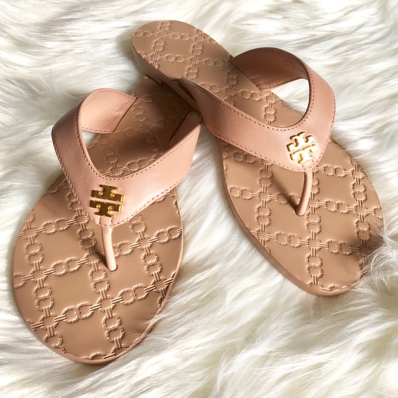 NEW: TORY BURCH Monroe Leather Sandals - Picture 2 of 6